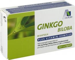 Ein aktuelles Angebot für GINKGO 100 mg Kapseln+B1+C+E 48 St Kapseln Gedächtnis & Konzentration - jetzt kaufen, Marke Avitale GmbH.
