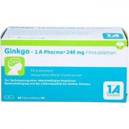 GINKGO-1A Pharma 240 mg Filmtabletten 60 St.
