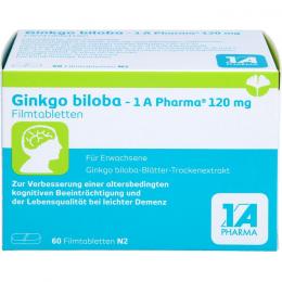 GINKGO BILOBA-1A Pharma 120 mg Filmtabletten 60 St.