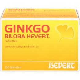 GINKGO BILOBA HEVERT Tabletten 100 St.