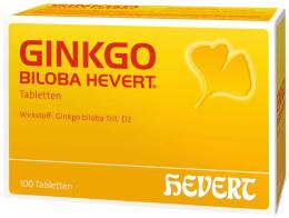 Ginkgo biloba Hevert Tabletten 100 St Tabletten
