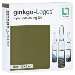 GINKGO-LOGES Injektionslösung D 4 Ampullen 10 X 2 ml Ampullen