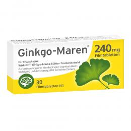 GINKGO-MAREN 240 mg Filmtabletten 30 St Filmtabletten