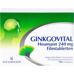 GINKGOVITAL Heumann 240 mg Filmtabletten 120 St.