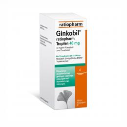 Ginkobil® ratiopharm 40mg mit Ginkgo biloba 100 ml Tropfen