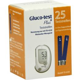 Gluco-test Plus Blutzuckerteststreifen 25 St Teststreifen