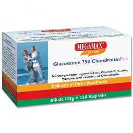 GLUCOSAMIN 750 Chondroitin Plus Megamax Kapseln 120 St Kapseln