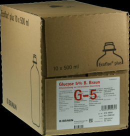GLUCOSE 5% B.Braun Ecoflac Plus 10X500 ml