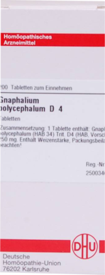 GNAPHALIUM POLYCEPHALUM D 4 Tabletten 200 St