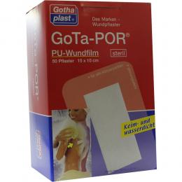 Ein aktuelles Angebot für GOTA-POR PU Wundfilm 15x10 cm steril Pflaster 50 St Pflaster Pflaster - jetzt kaufen, Marke Gothaplast Verbandpflasterfabrik GmbH.