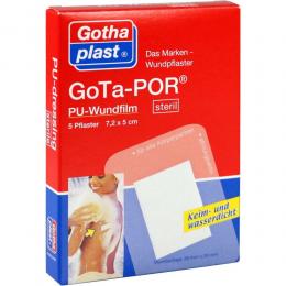 Ein aktuelles Angebot für GoTa-POR PU Wundfilm steril 7.2cmx5cm 5 St Pflaster Pflaster - jetzt kaufen, Marke Gothaplast Verbandpflasterfabrik GmbH.