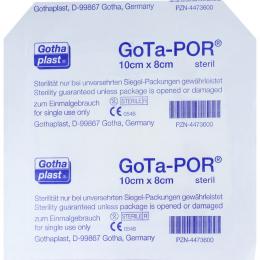 Ein aktuelles Angebot für GoTa-POR Wundpflaster steril 100mmx80mm 1 St Pflaster Verbandsmaterial - jetzt kaufen, Marke Gothaplast Verbandpflasterfabrik GmbH.