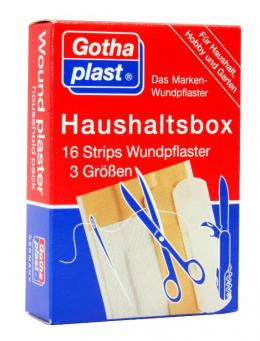 Ein aktuelles Angebot für GOTHAPLAST Haushaltsbox Strips 16 St Pflaster Pflaster - jetzt kaufen, Marke Gothaplast Verbandpflasterfabrik GmbH.