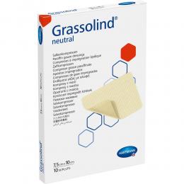 Ein aktuelles Angebot für GRASSOLIND Salbenkompressen 7,5x10 cm steril 10 St Kompressen Verbandsmaterial - jetzt kaufen, Marke Paul Hartmann AG.