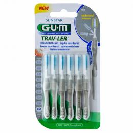 Ein aktuelles Angebot für GUM TRAV-LER 2,0mm Kerze grau Interdental+6Kappen 6 St Zahnbürste Zahnpflegeprodukte - jetzt kaufen, Marke Sunstar Deutschland GmbH.
