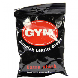 GYM Salmiak Lakritz Drops zuckerhaltig 100 g