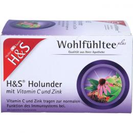 H&S Holunder m.Vitamin C und Zink Filterbeutel 50 g