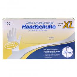 HANDSCHUHE Einmal Latex puderfrei XL 100 St Handschuhe
