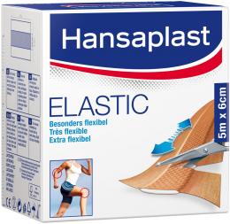 Hansaplast Elastic 5mX6CM 1 St Pflaster