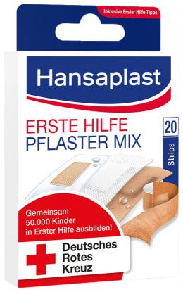 HANSAPLAST Erste Hilfe Pflaster Mix 20 St Pflaster