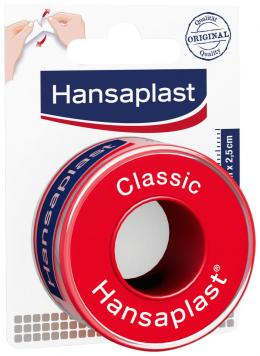 HANSAPLAST Fixierpfl.Classic 2,5 cmx5 m 1 St Pflaster