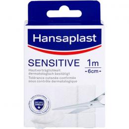 HANSAPLAST Sensitive Pflast.hypoallergen 6 cmx1 m 1 St.