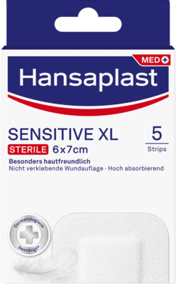 HANSAPLAST Sensitive Wundverband steril 6x7 cm 5 St
