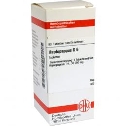 Ein aktuelles Angebot für HAPLOPAPPUS D 6 Tabletten 80 St Tabletten  - jetzt kaufen, Marke DHU-Arzneimittel GmbH & Co. KG.