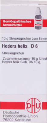 HEDERA HELIX D 6 Globuli 10 g