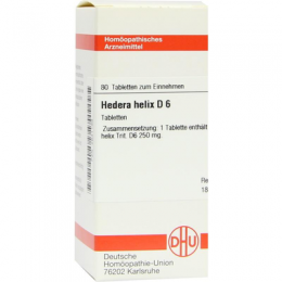 HEDERA HELIX D 6 Tabletten 80 St