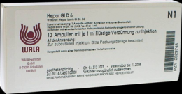 HEPAR GL D 6 Ampullen 10X1 ml