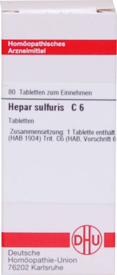 HEPAR SULFURIS C 6 Tabletten 80 St