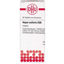 HEPAR SULFURIS D 30 Tabletten 80 St.