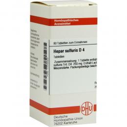 HEPAR SULFURIS D 4 Tabletten 80 St Tabletten