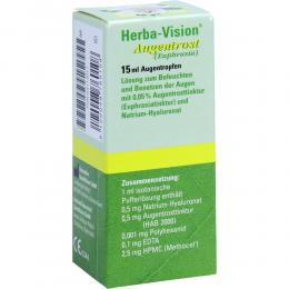 HERBA-VISION Augentrost Augentropfen 15 ml Augentropfen