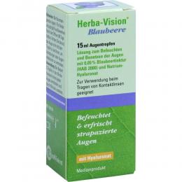 Ein aktuelles Angebot für HERBA-VISION Blaubeere Augentropfen 15 ml Augentropfen Trockene & gereizte Augen - jetzt kaufen, Marke OmniVision GmbH.
