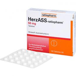 HERZASS-ratiopharm 50 mg Tabletten 100 St.