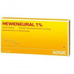 Ein aktuelles Angebot für HEWENEURAL 1% Ampullen 10 X 2 ml Ampullen Naturheilkunde & Homöopathie - jetzt kaufen, Marke Hevert-Arzneimittel Gmbh & Co. Kg.