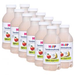 HIPP Sondennahrung Milch Apfel & Birne Kunstst.Fl. 12 X 500 ml Flaschen