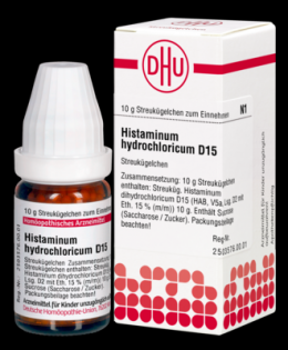HISTAMINUM hydrochloricum D 15 Globuli 10 g