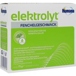 HUMANA Elektrolyt Fenchel Pulver Faltschachtel 75 g Pulver
