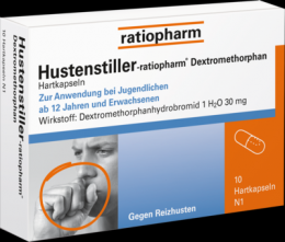 HUSTENSTILLER-ratiopharm Dextromethorphan Kapseln 10 St
