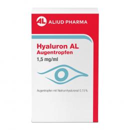Ein aktuelles Angebot für HYALURON AL Augentropfen 1,5 mg/ml 1 X 10 ml Augentropfen Augen & Ohren - jetzt kaufen, Marke ALIUD Pharma GmbH.