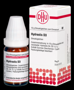 HYDRASTIS D 3 Globuli 10 g