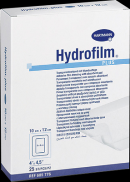 HYDROFILM Plus Transparentverband 10x12 cm 25 St