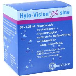Hylo-Vision Gel sine benetzende Augentropfen 60 X 0.35 ml Einzeldosispipetten