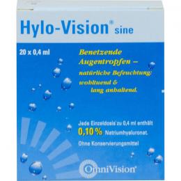 HYLO-VISION sine Einzeldosispipetten 8 ml