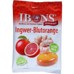 IBONS Ingwer Blutorange o.Zucker Tüte Lutschbonb. 75 g