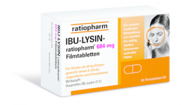 IBU-LYSIN-ratiopharm 684 mg (=400mg Ibuprofen) Filmtabletten 50 St