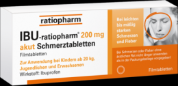 IBU-RATIOPHARM 200 mg akut Schmerztbl.Filmtabl. 10 St
